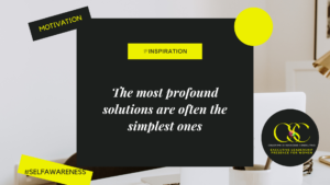 The most profound solutions are often the simplest ones